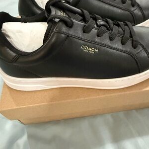 Coach Men's Black Leather Sneakers